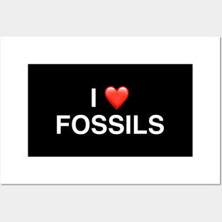 I Love Fossils Posters and Art